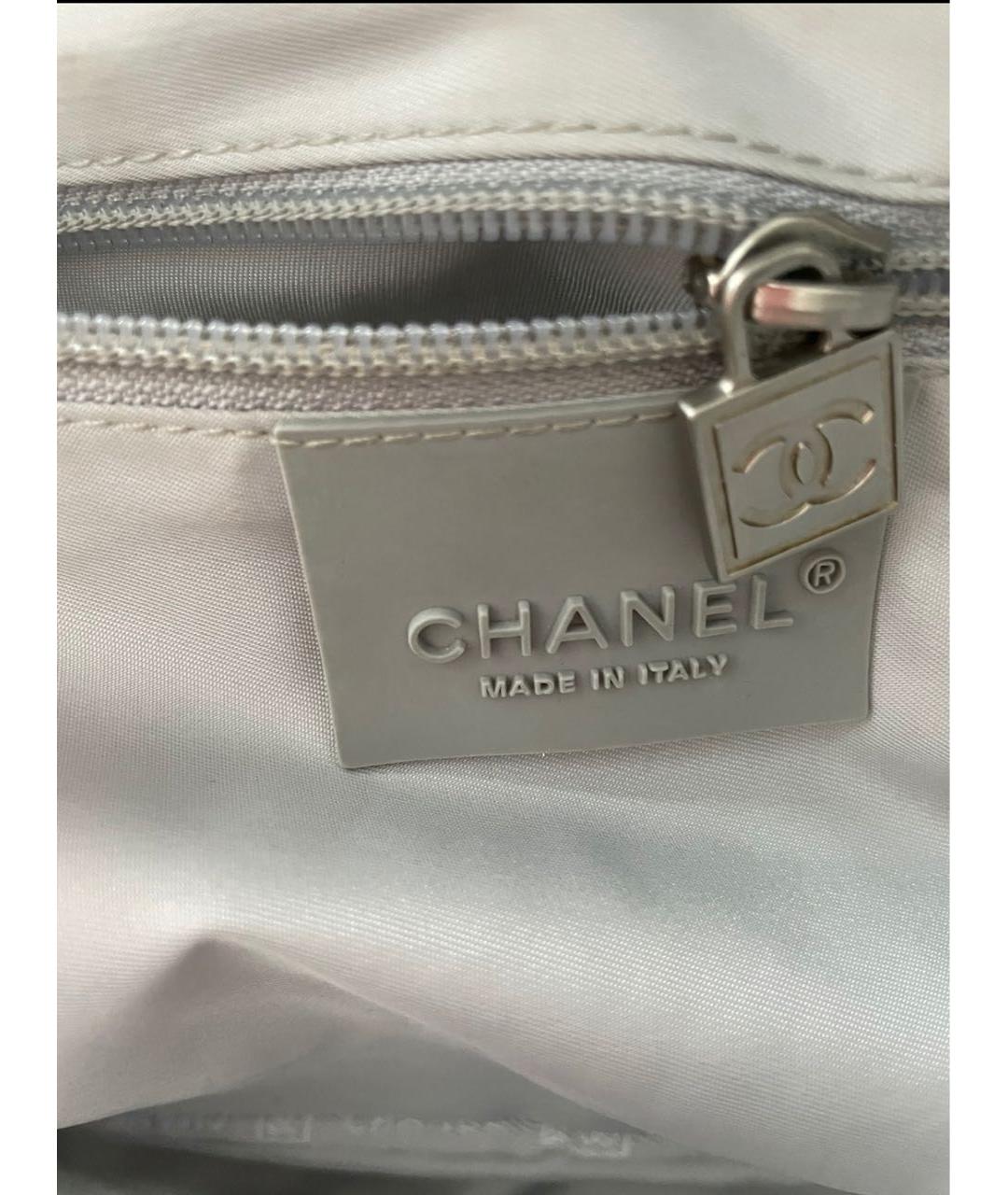 CHANEL Черная тканевая дорожная/спортивная сумка, фото 3