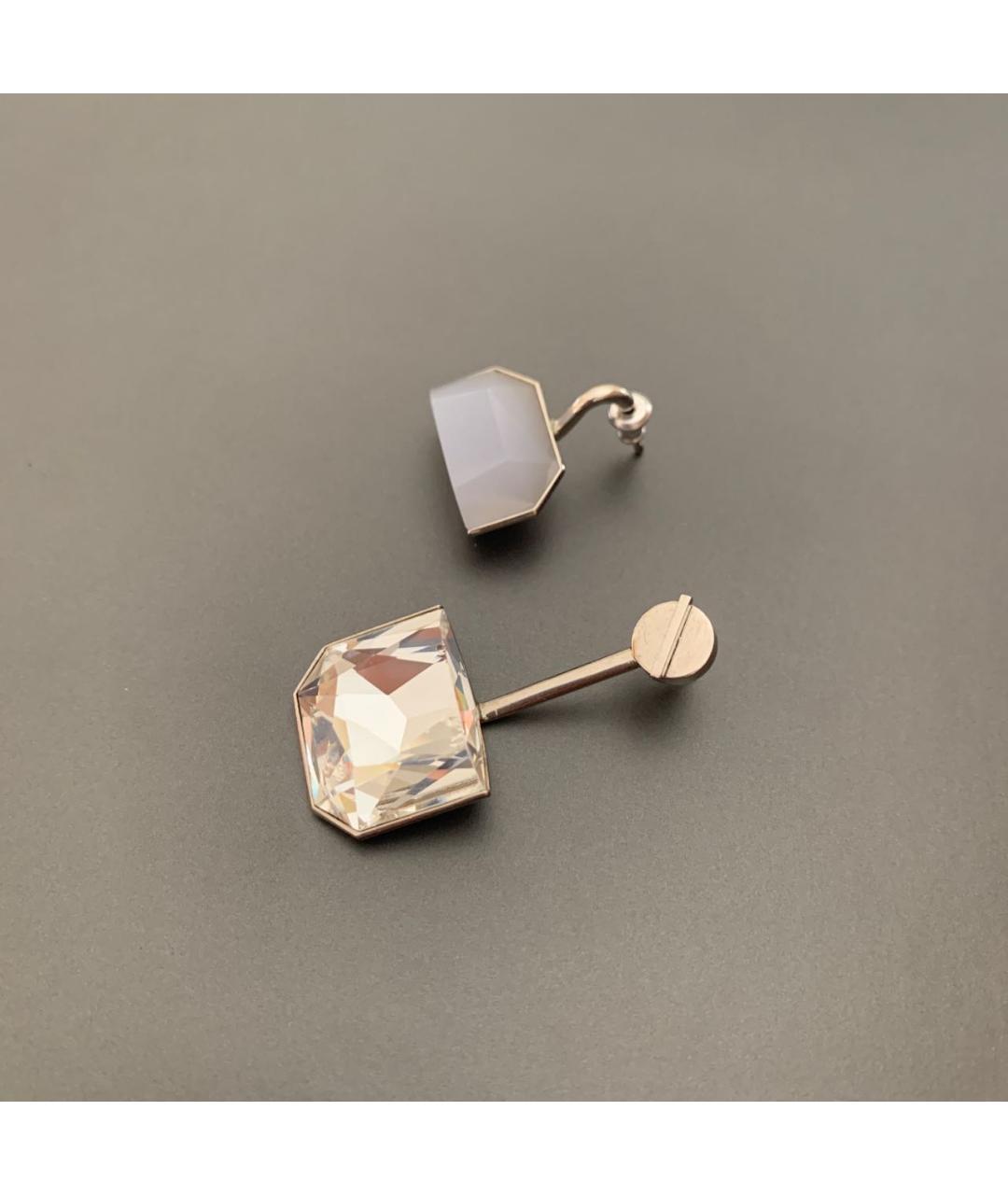 CHRISTIAN DIOR Серебряные металлические серьги, фото 4