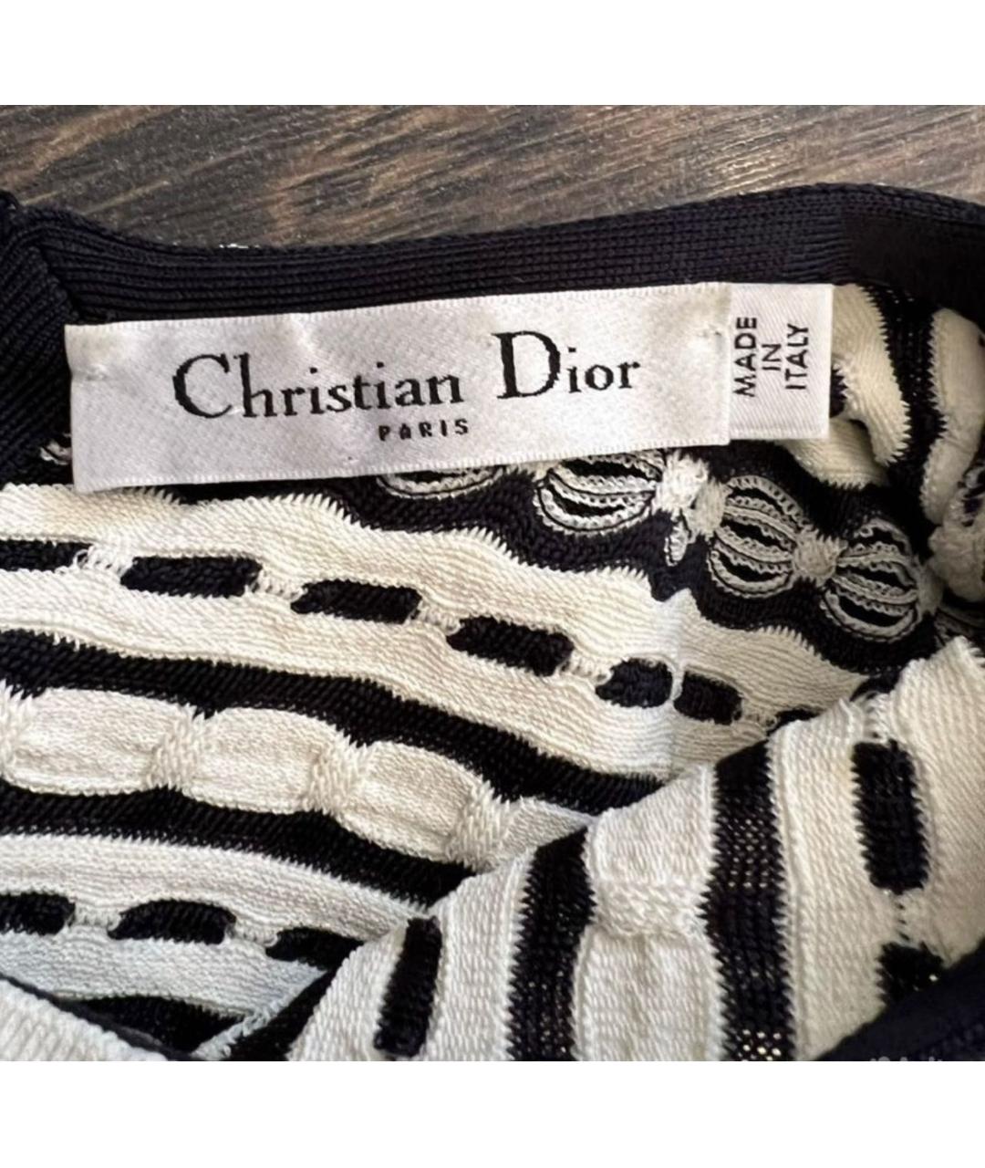 CHRISTIAN DIOR Мульти вискозное повседневное платье, фото 2