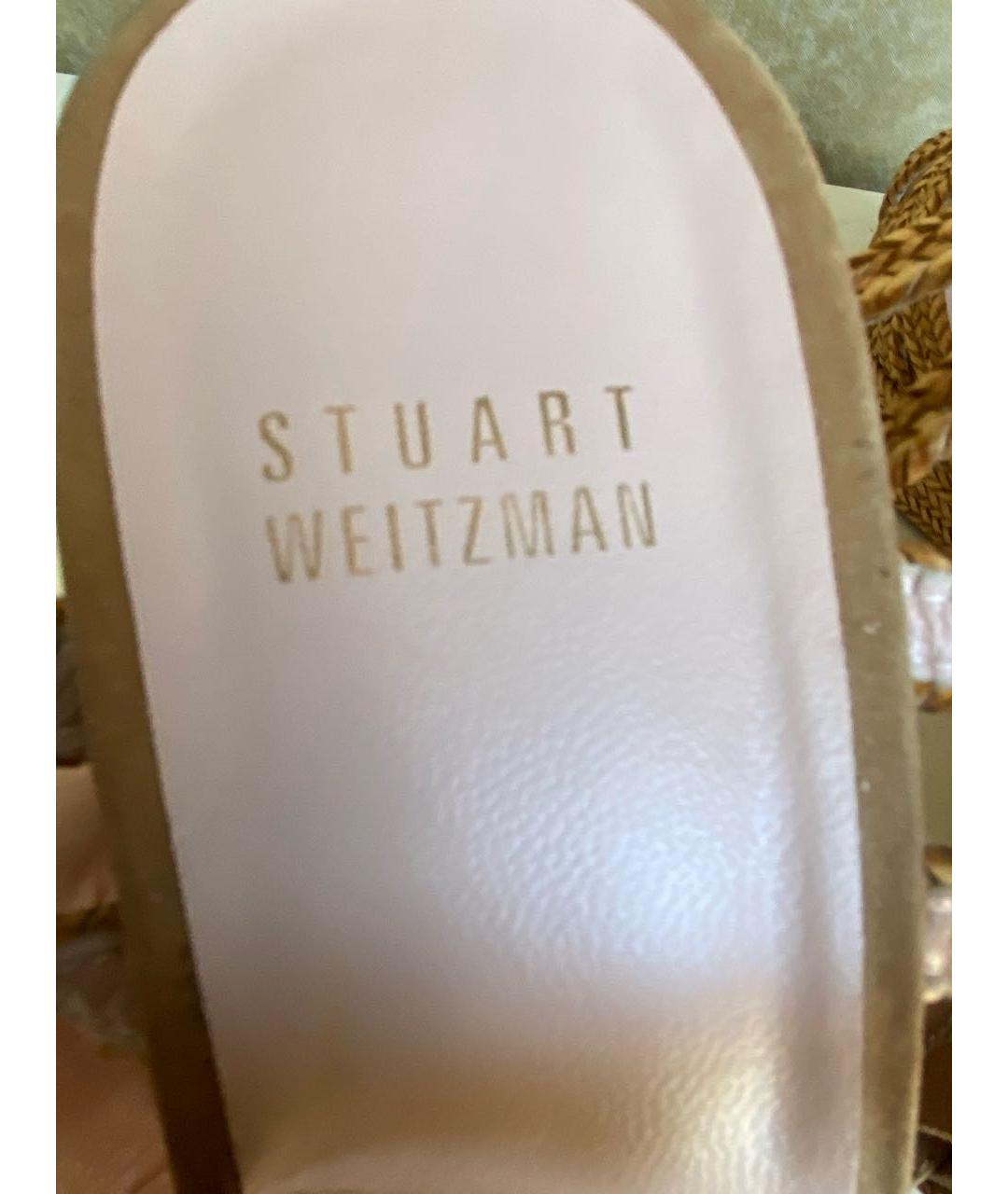 STUART WEITZMAN Бежевые босоножки, фото 4