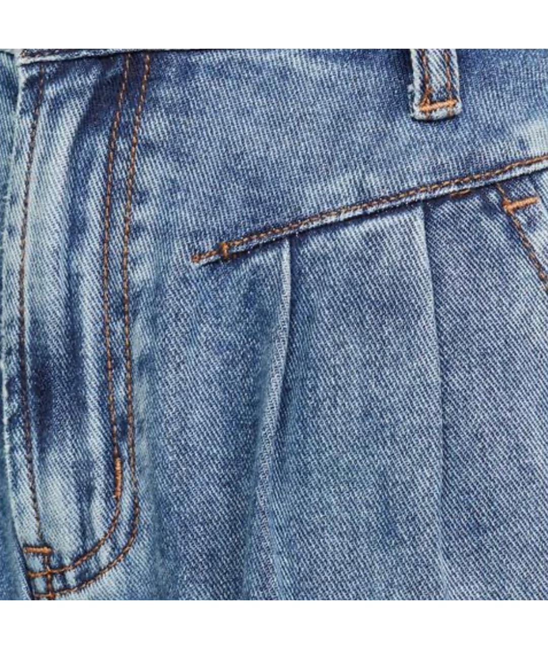 ONE TEASPOON Голубые прямые джинсы, фото 4