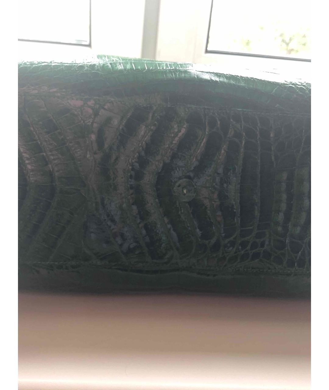 NANCY GONZALEZ Зеленая сумка тоут из экзотической кожи, фото 3