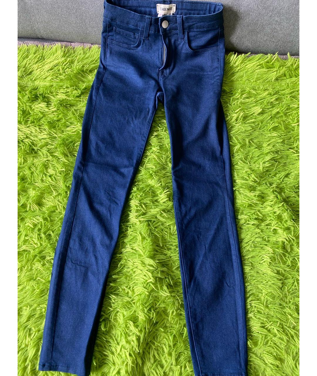 L'AGENCE Темно-синие джинсы слим, фото 6