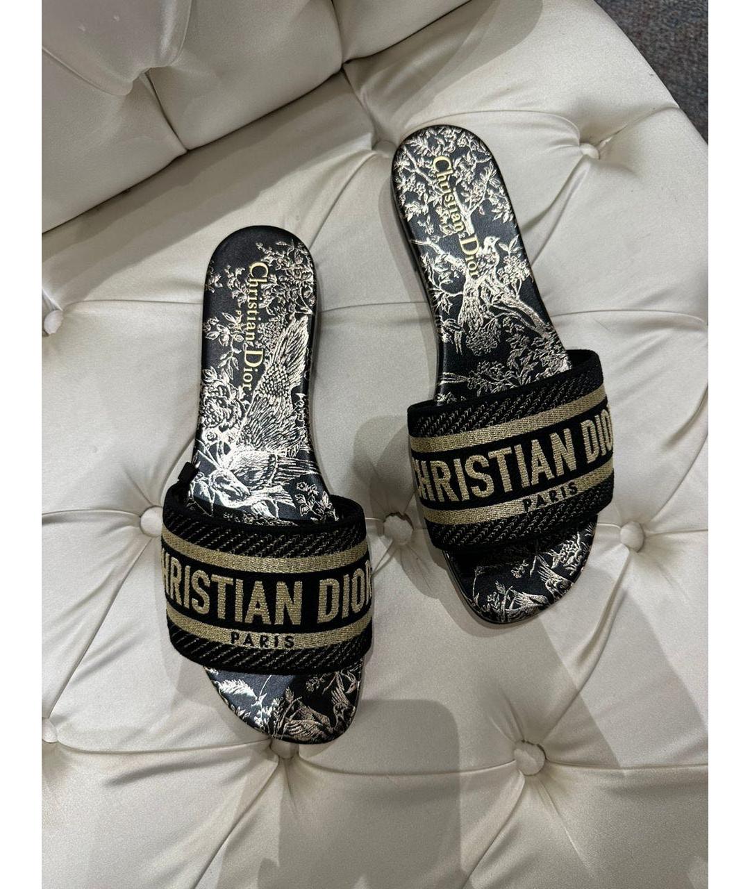 CHRISTIAN DIOR Мульти шлепанцы, фото 3
