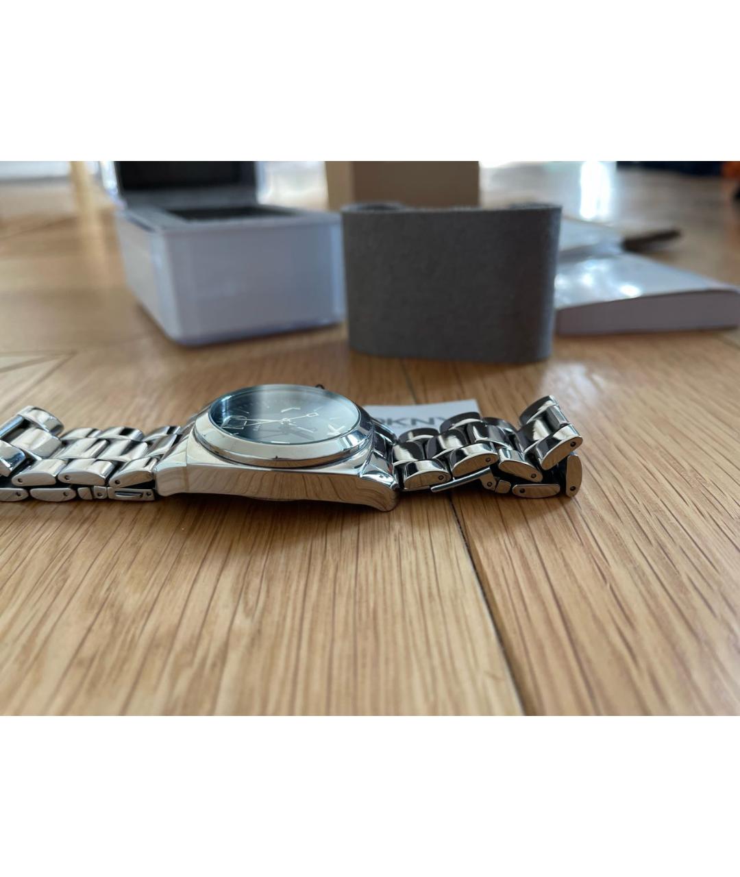DKNY Серебряные серебряные часы, фото 6