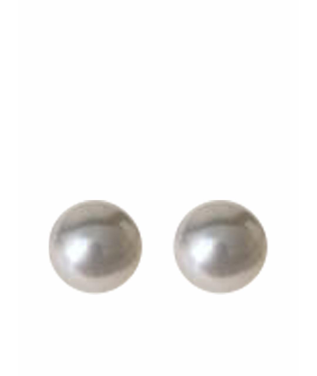 Mikimoto Белые жемчужные серьги, фото 1