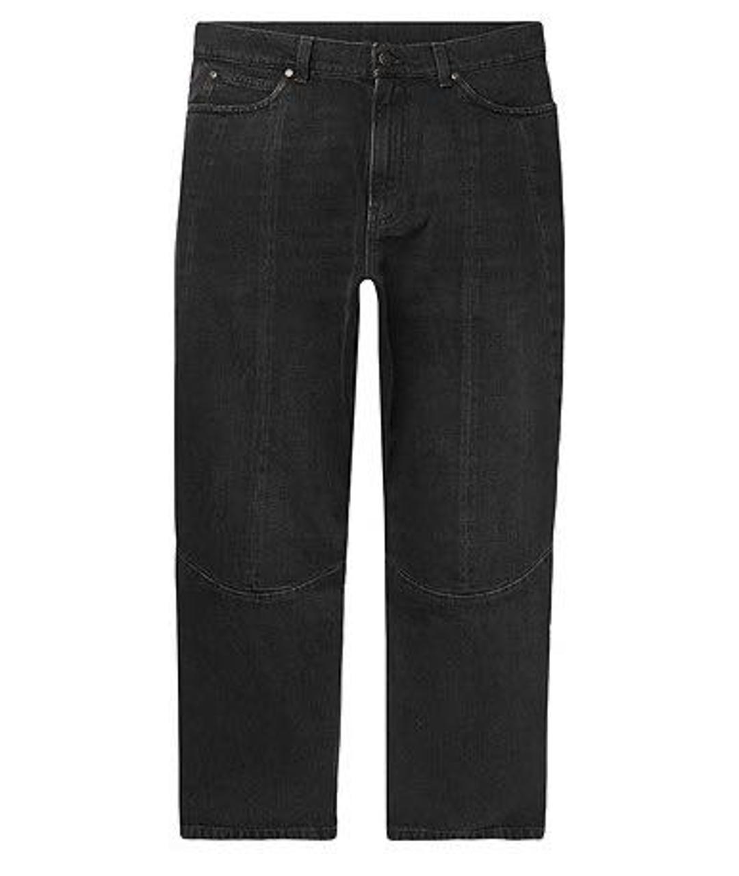 STELLA MCCARTNEY Антрацитовые хлопковые прямые джинсы, фото 1