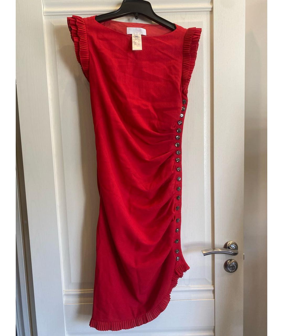 AZZARO Красное шерстяное вечернее платье, фото 6