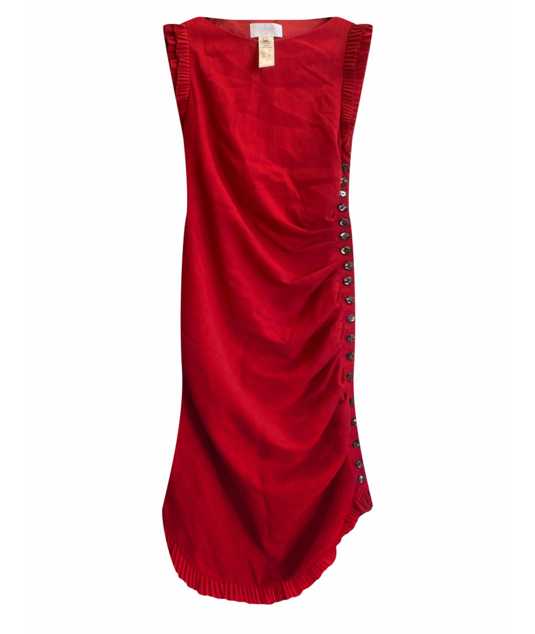 AZZARO Красное шерстяное вечернее платье, фото 1