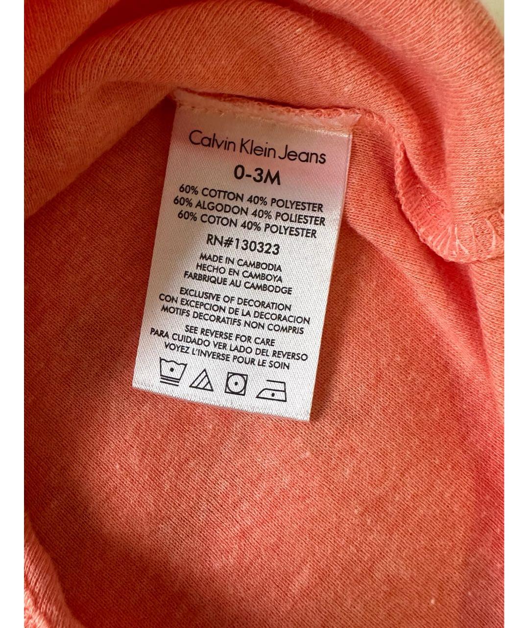 CALVIN KLEIN Хлопковый боди / песочник, фото 8