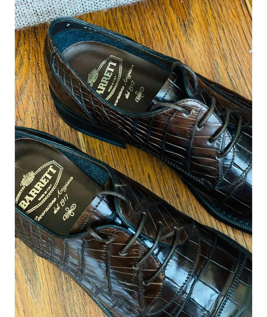 BARRETT Коричневые туфли из экзотической кожи, фото 3