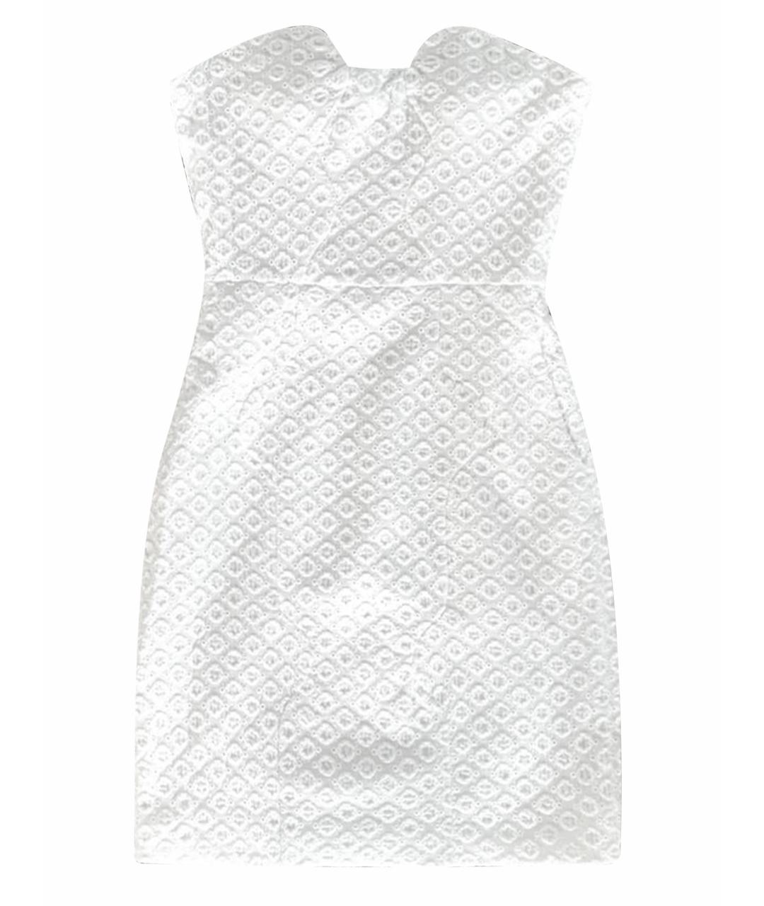 DIANE VON FURSTENBERG Белое хлопковое повседневное платье, фото 1