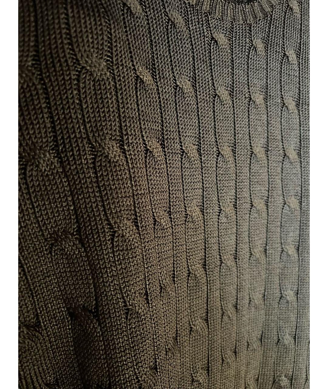 RALPH LAUREN Коричневый шелковый джемпер / свитер, фото 4