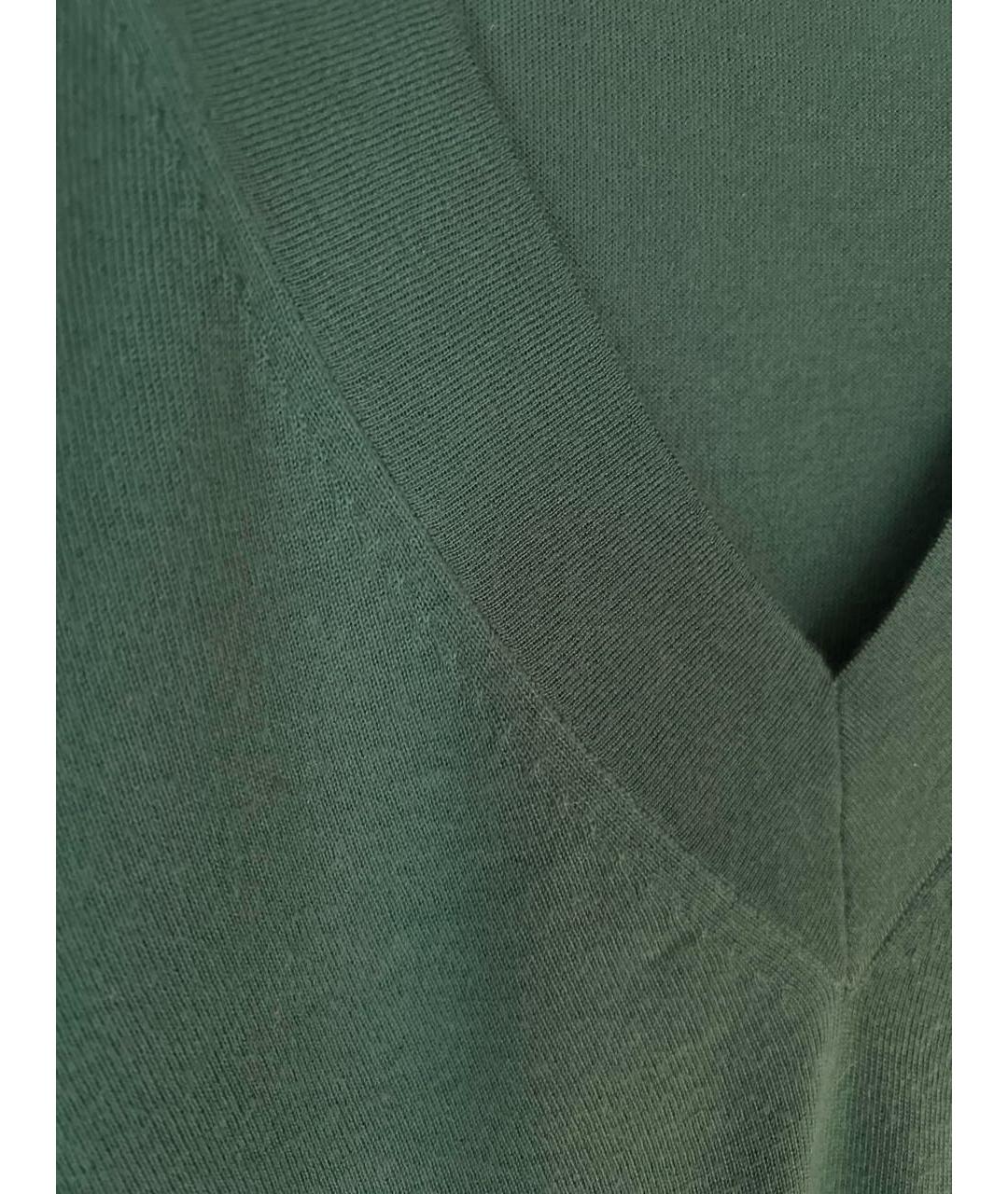 ALEXANDER MCQUEEN Зеленый кашемировый джемпер / свитер, фото 4