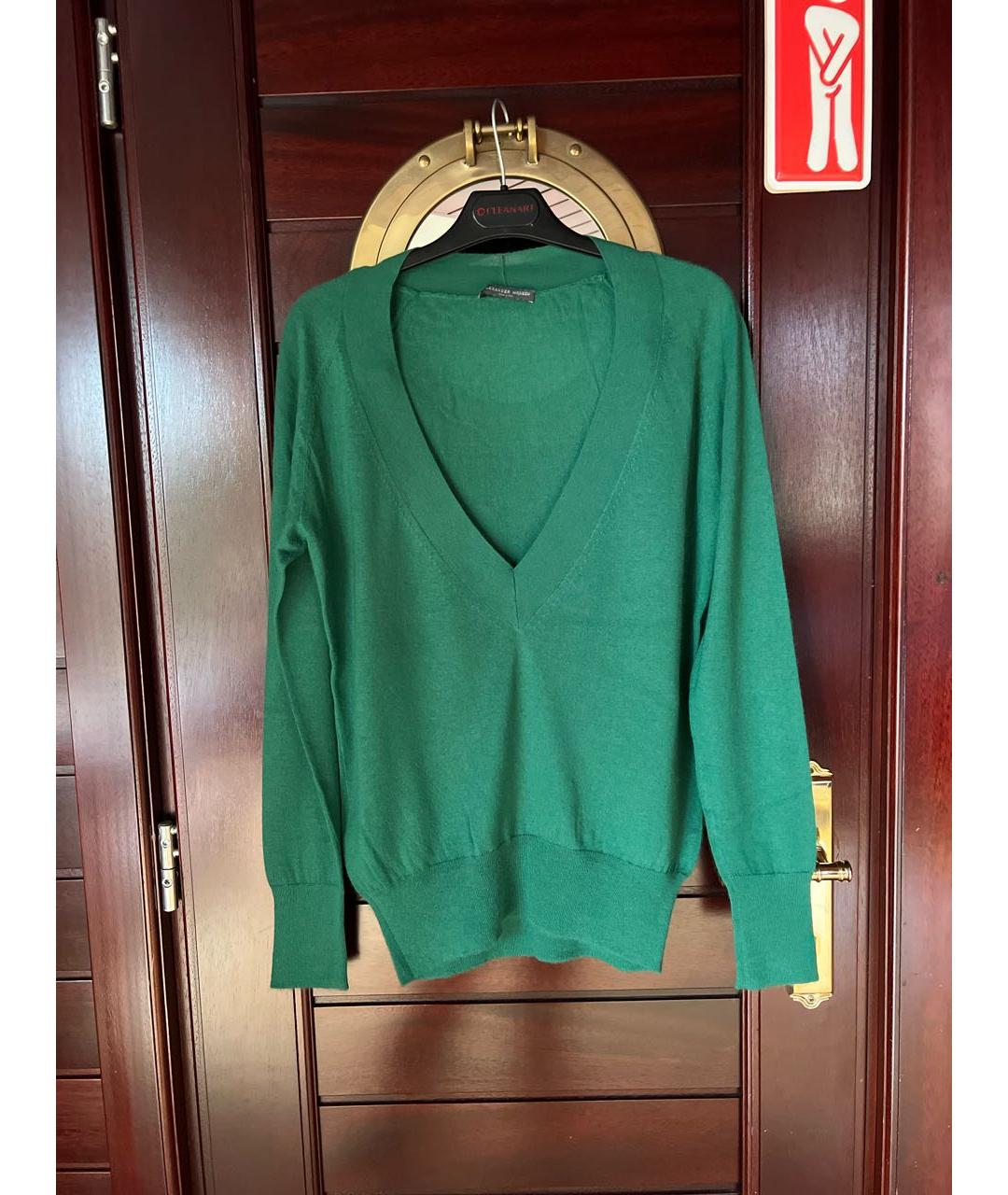 ALEXANDER MCQUEEN Зеленый кашемировый джемпер / свитер, фото 5
