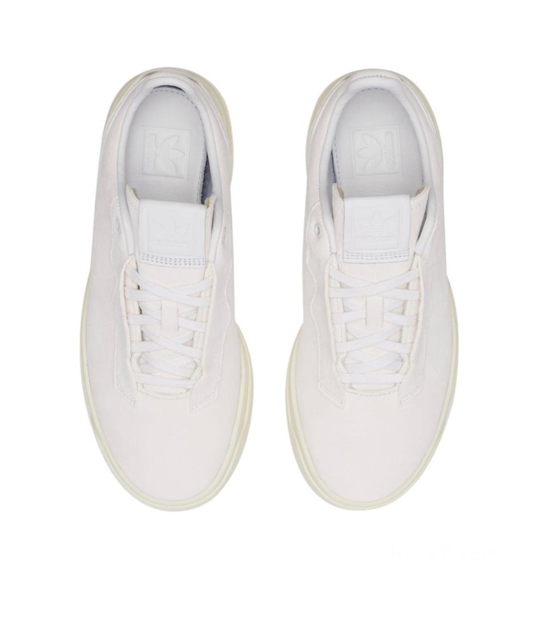 ADIDAS Белые замшевые низкие кроссовки / кеды, фото 3