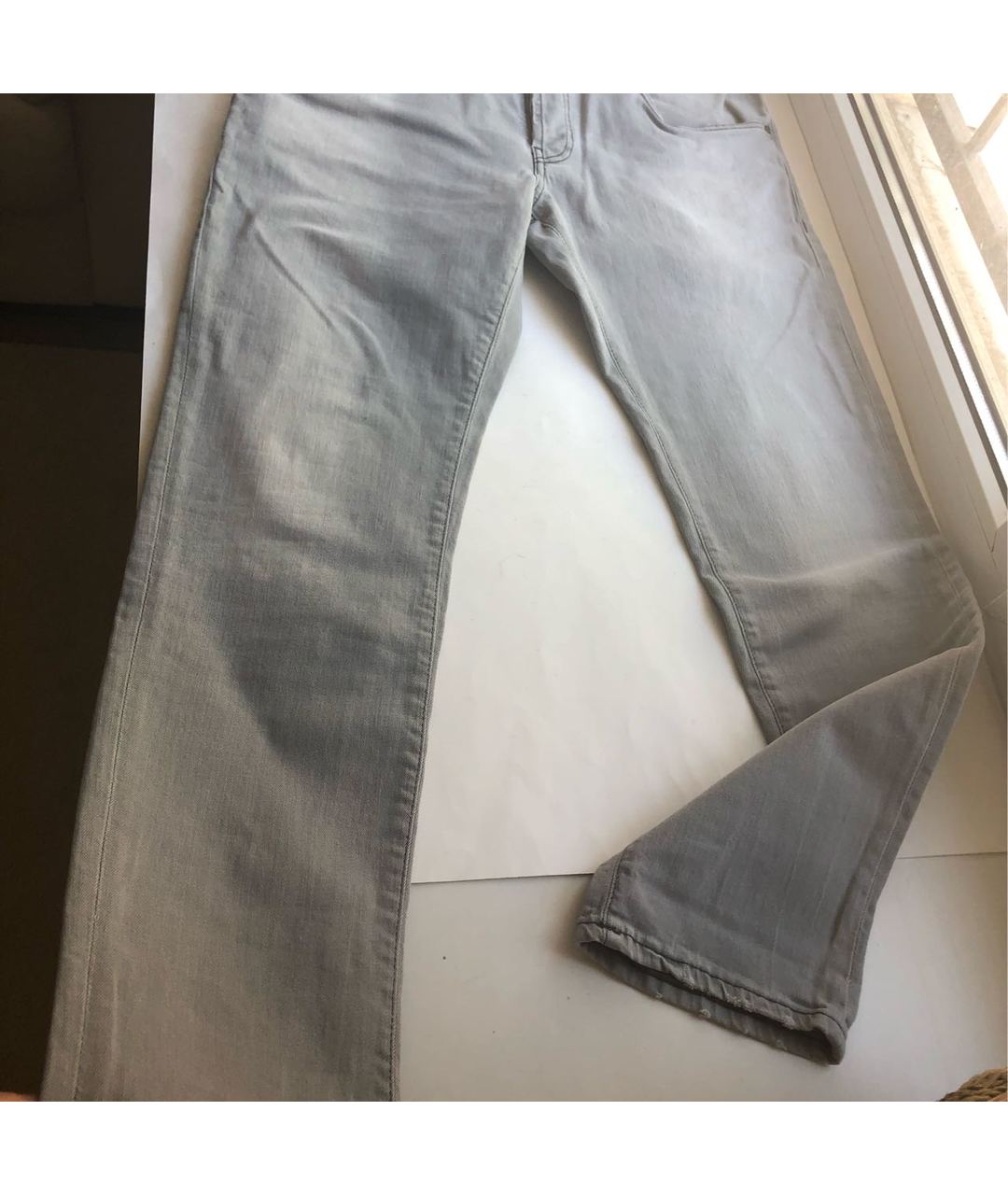 LIU JO Серые хлопко-эластановые джинсы скинни, фото 5