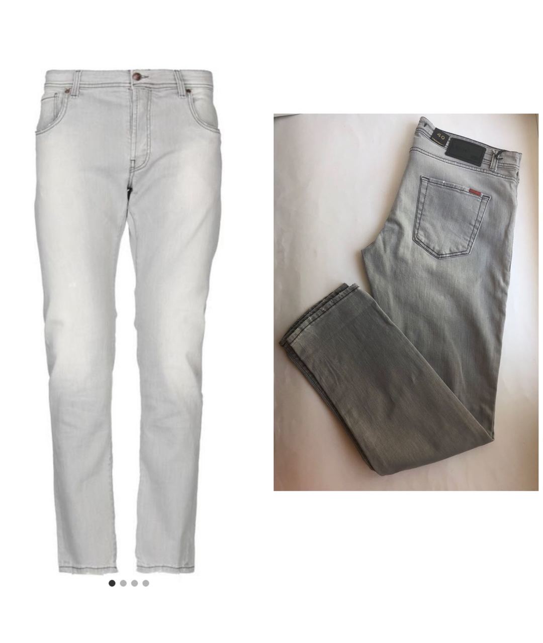 LIU JO Серые хлопко-эластановые джинсы скинни, фото 8