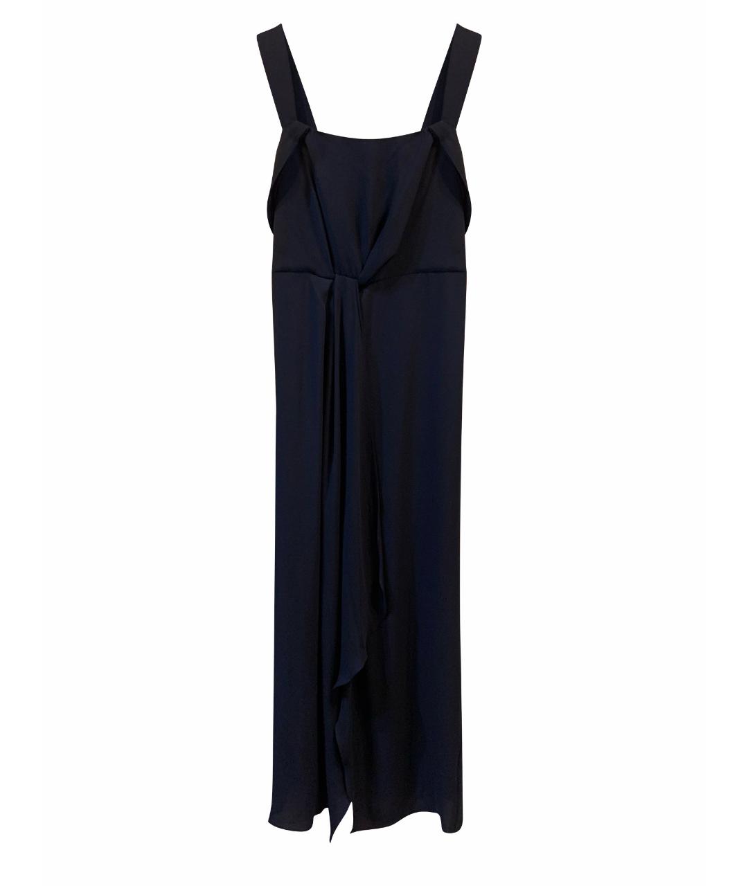 HALSTON HERITAGE Темно-синее полиэстеровое вечернее платье, фото 1