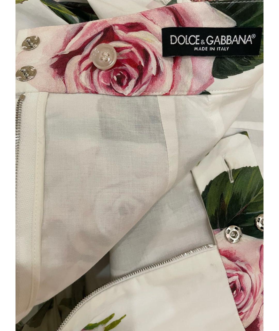 DOLCE&GABBANA Мульти хлопковая юбка макси, фото 7