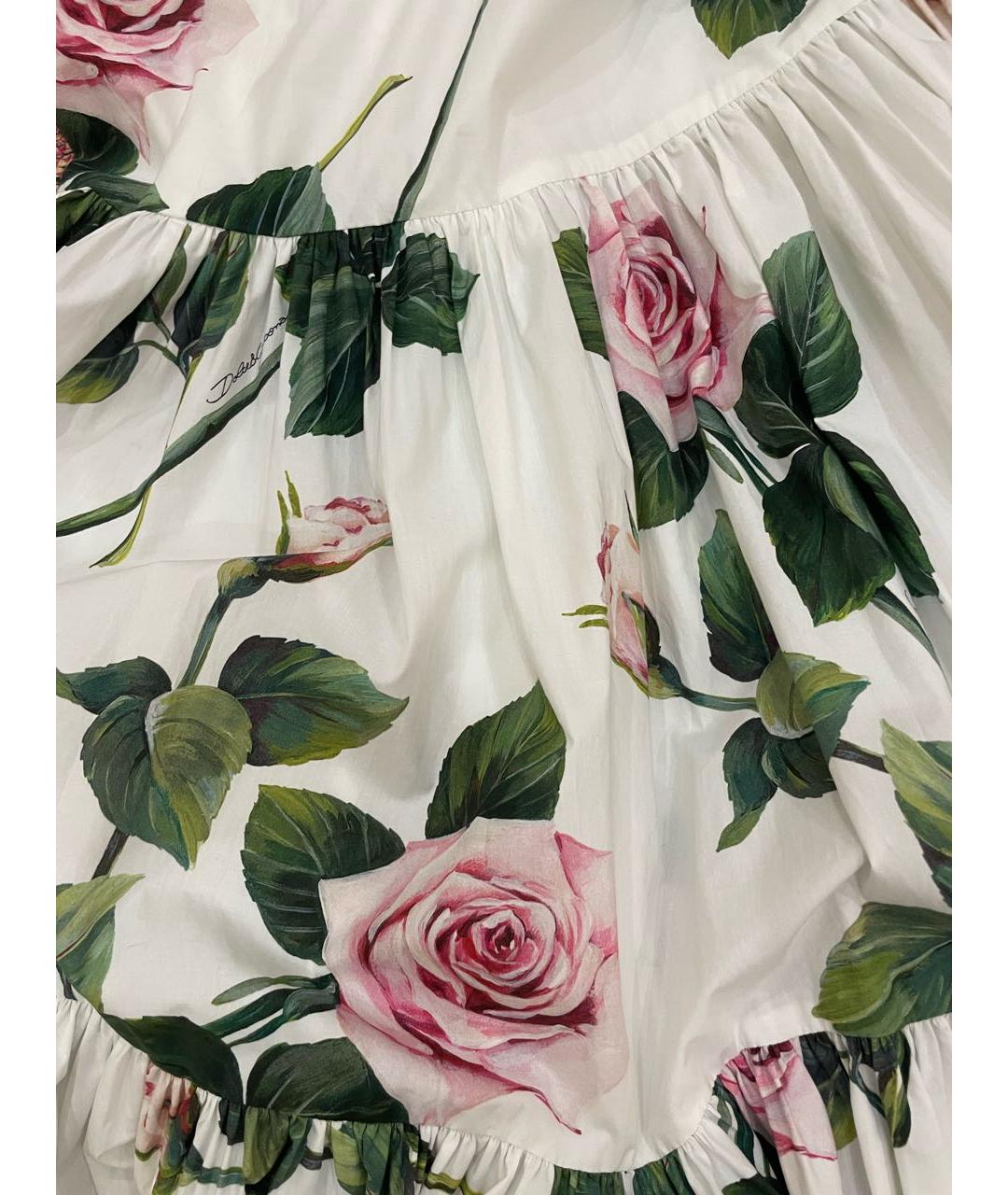 DOLCE&GABBANA Мульти хлопковая юбка макси, фото 5