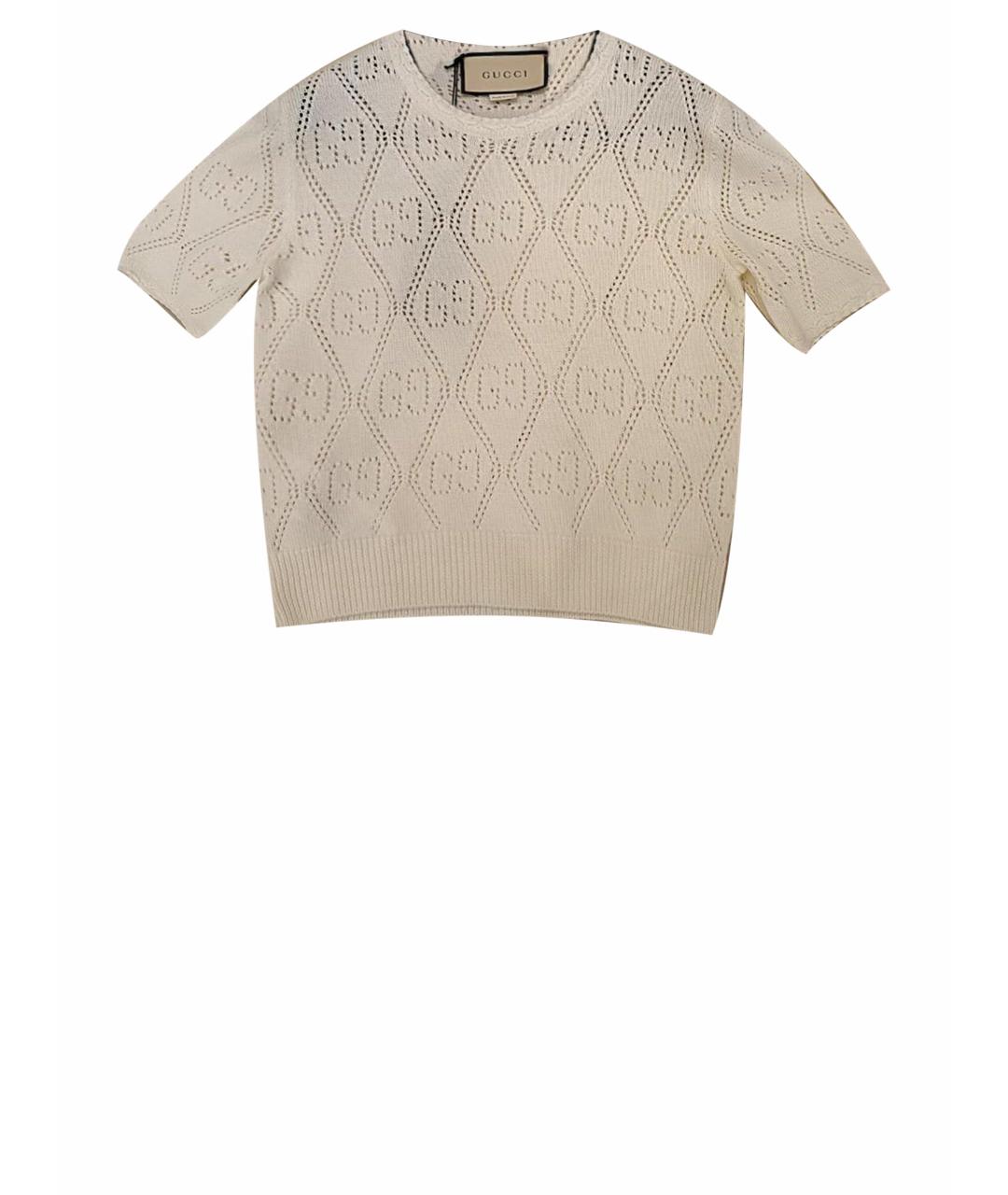 GUCCI Белая футболка, фото 1