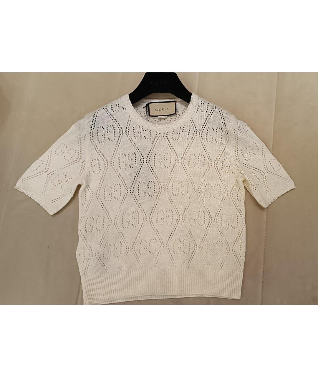 GUCCI Белая футболка, фото 3