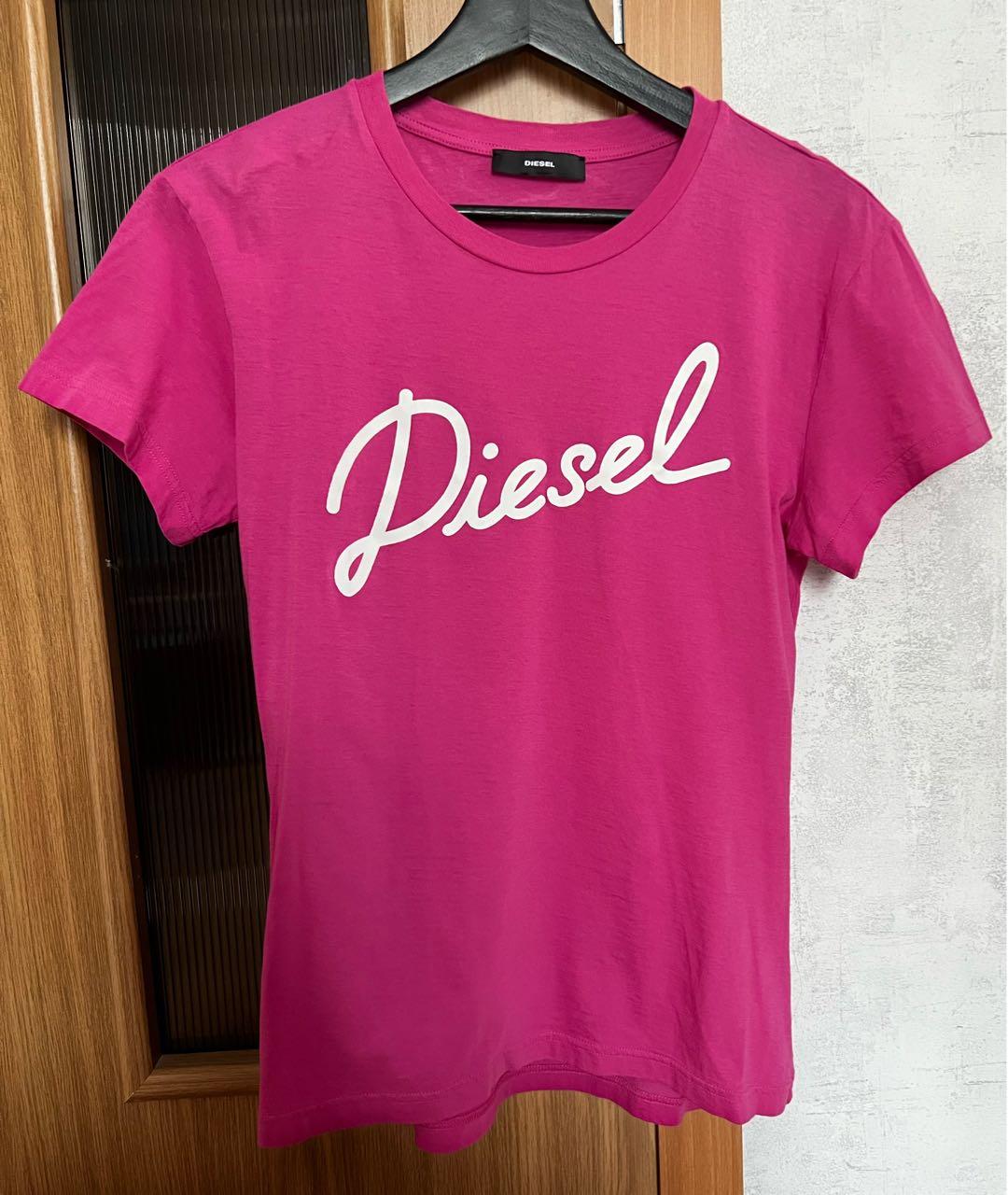 DIESEL Розовая хлопковая футболка, фото 3