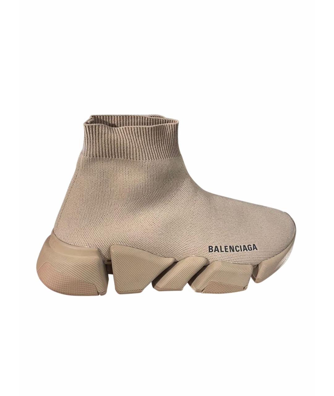 BALENCIAGA Бежевые кроссовки Speed для женщин – купить в интернет ...