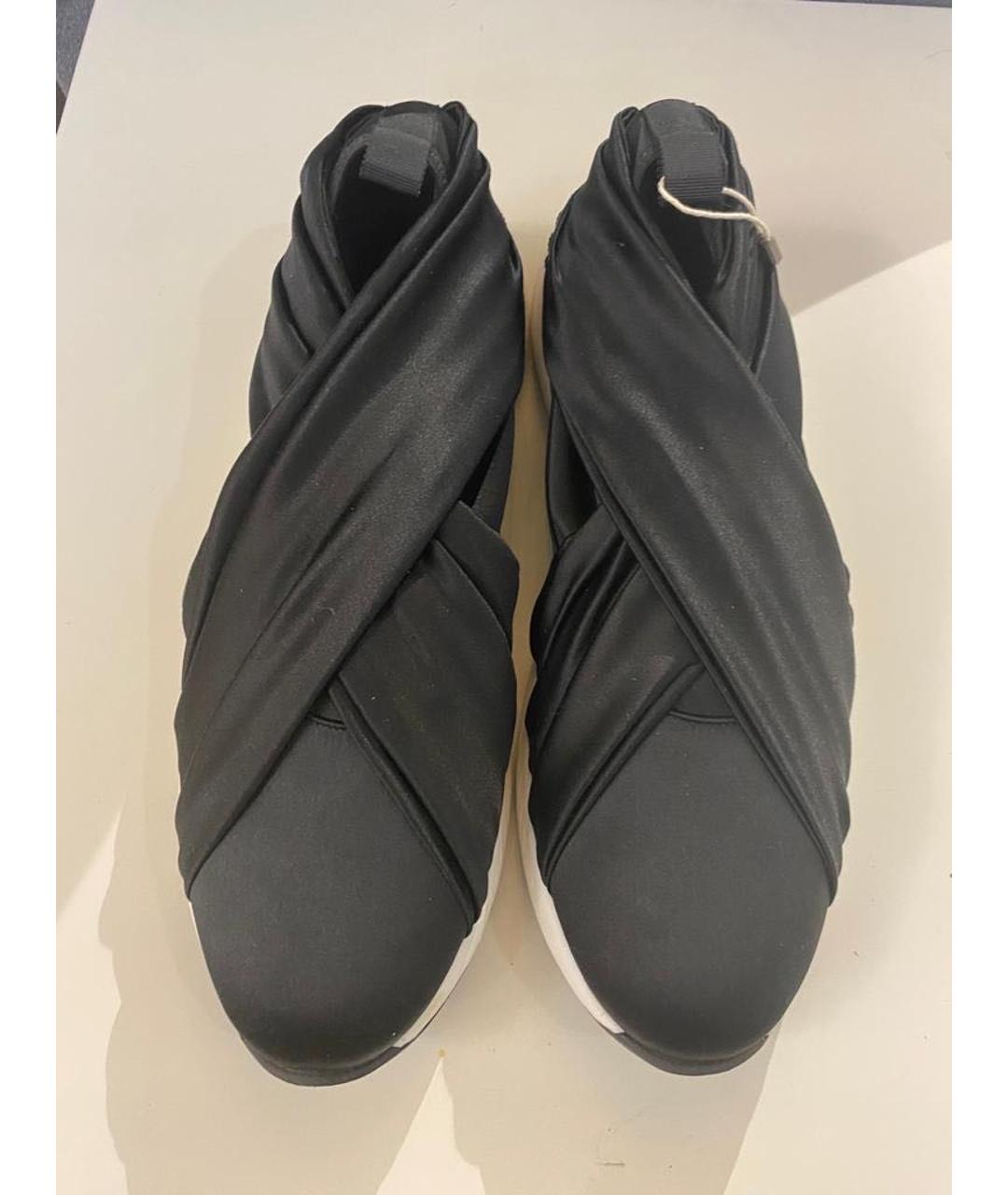 CASADEI Черные текстильные кроссовки, фото 2