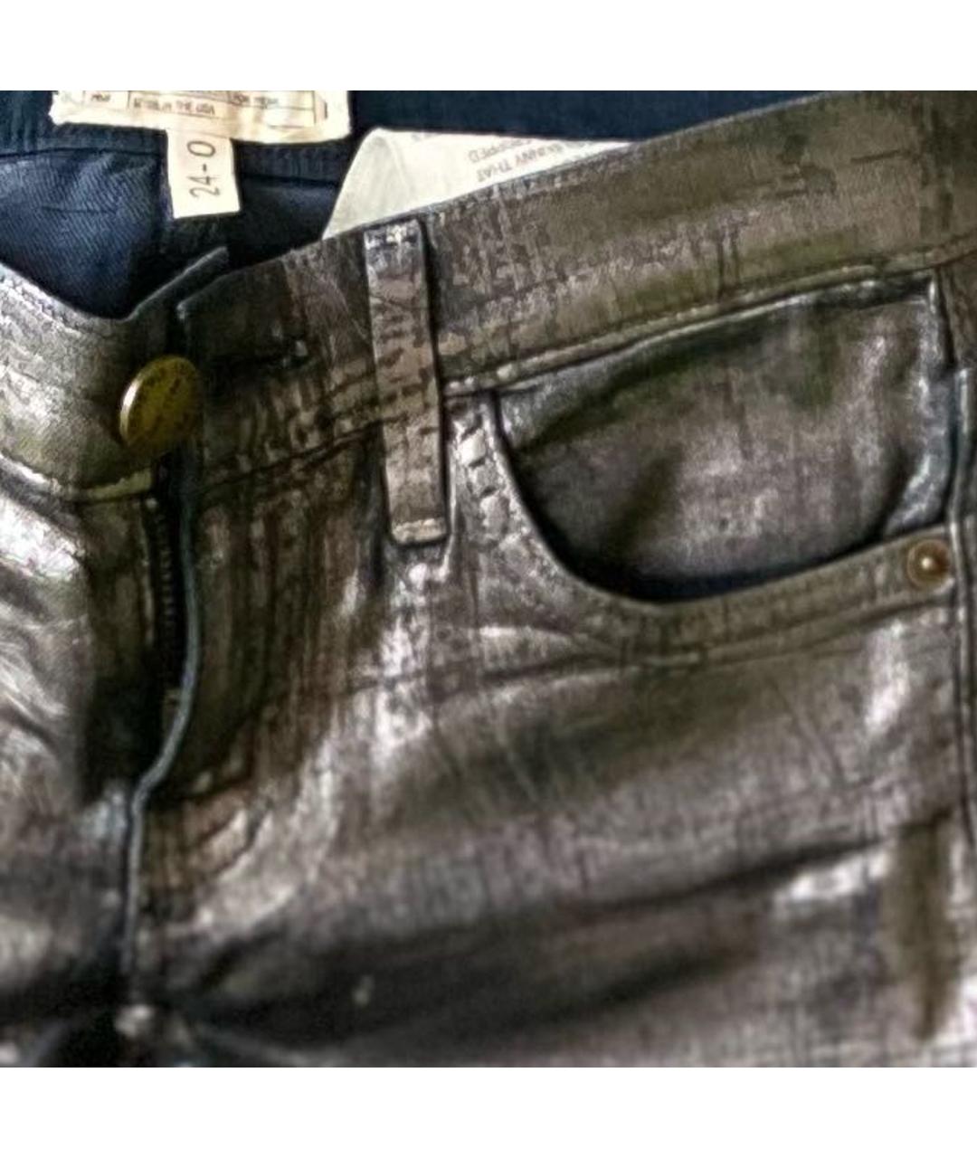 CURRENT/ELLIOTT Антрацитовые хлопковые джинсы слим, фото 4