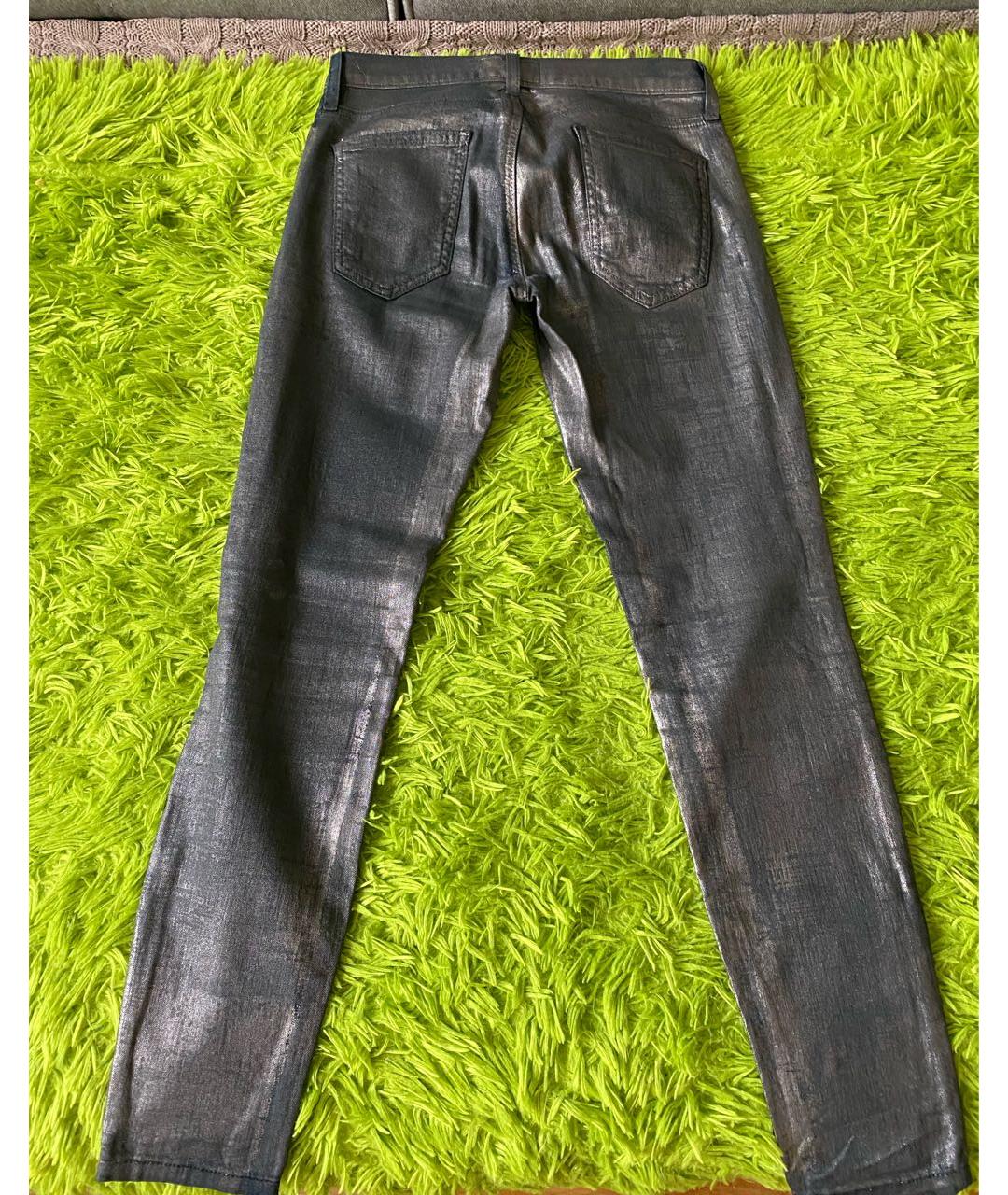 CURRENT/ELLIOTT Антрацитовые хлопковые джинсы слим, фото 2