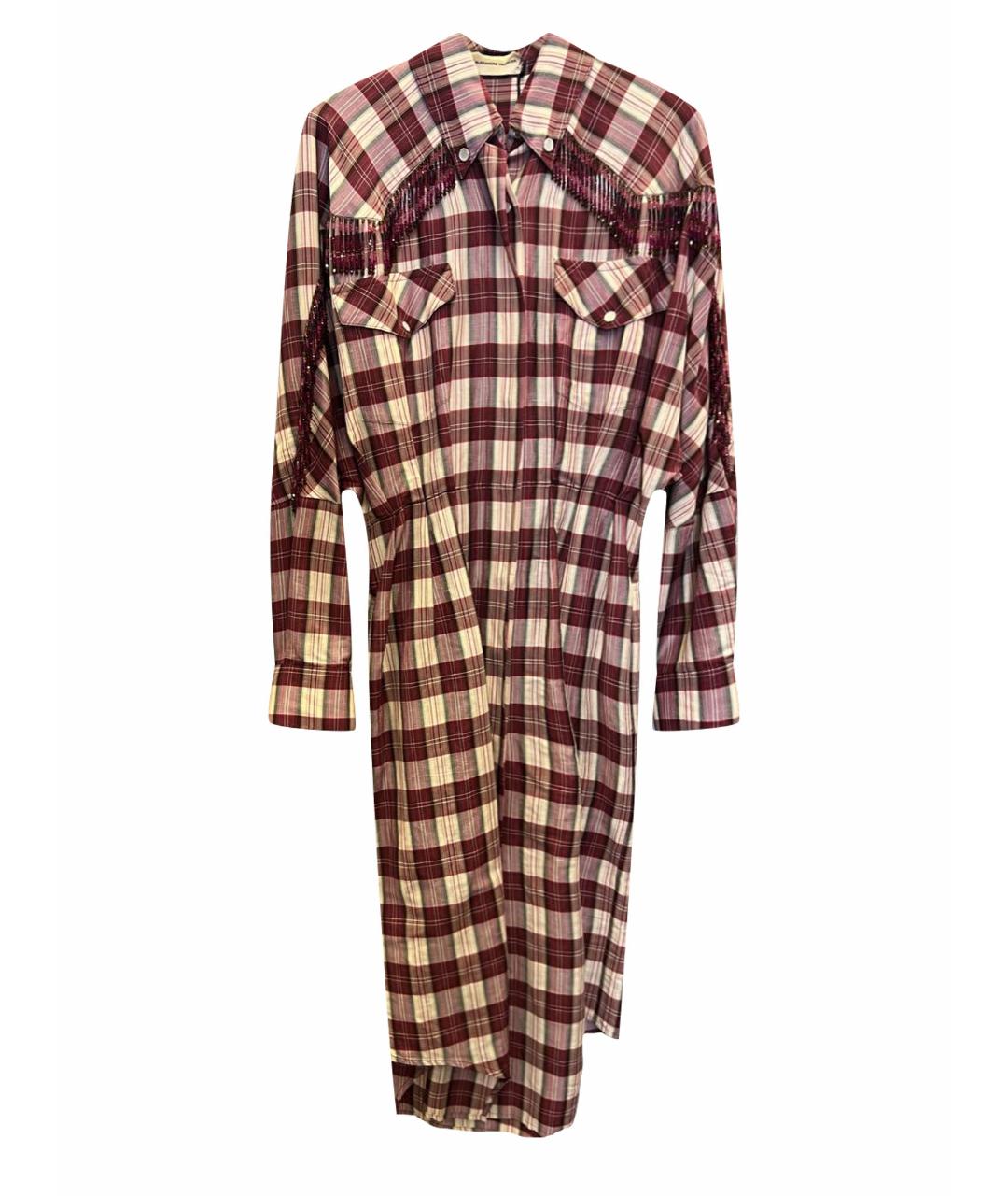 ALEXANDRE VAUTHIER Мульти льняное коктейльное платье, фото 1