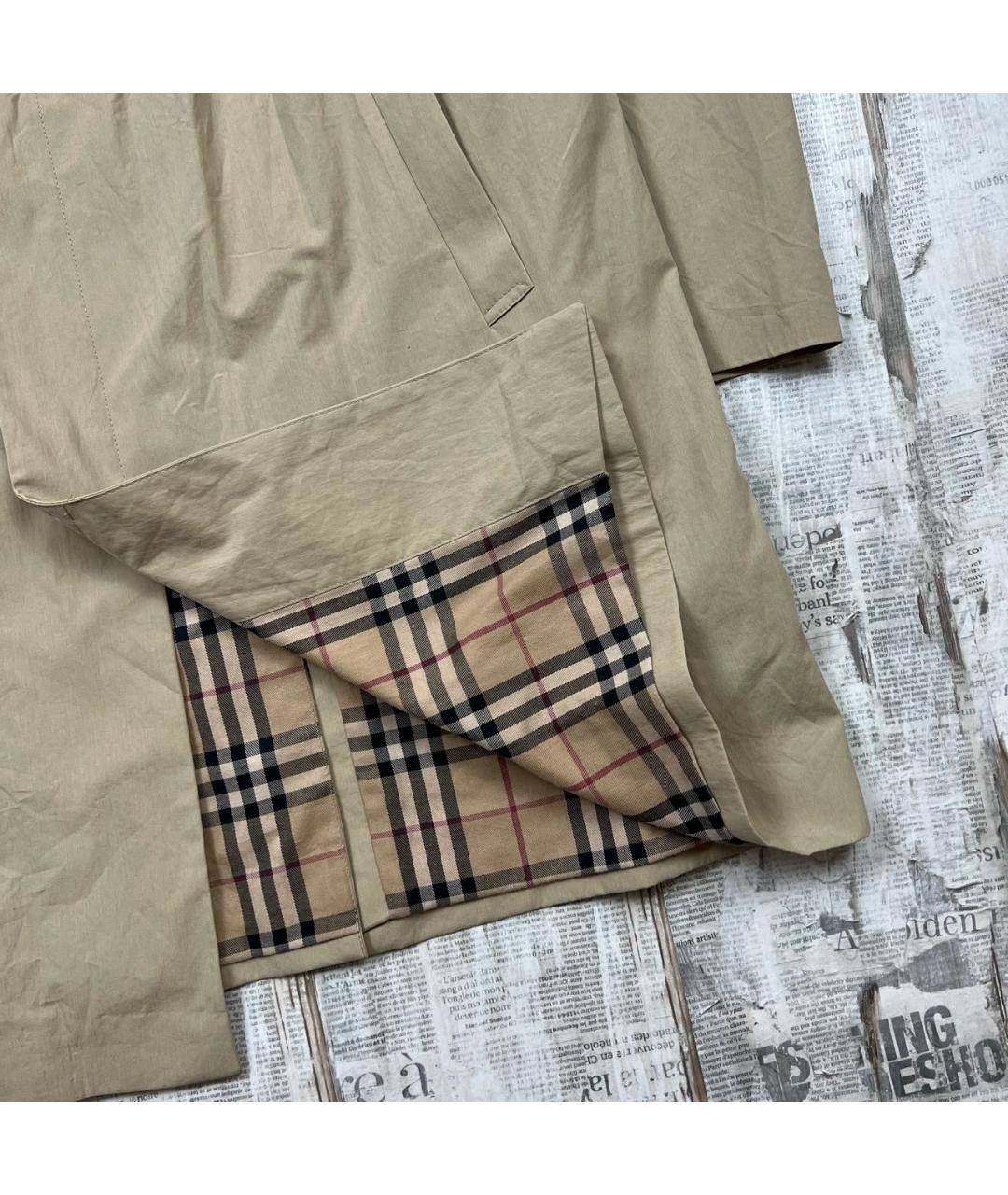 BURBERRY Бежевый тренч / плащ, фото 2