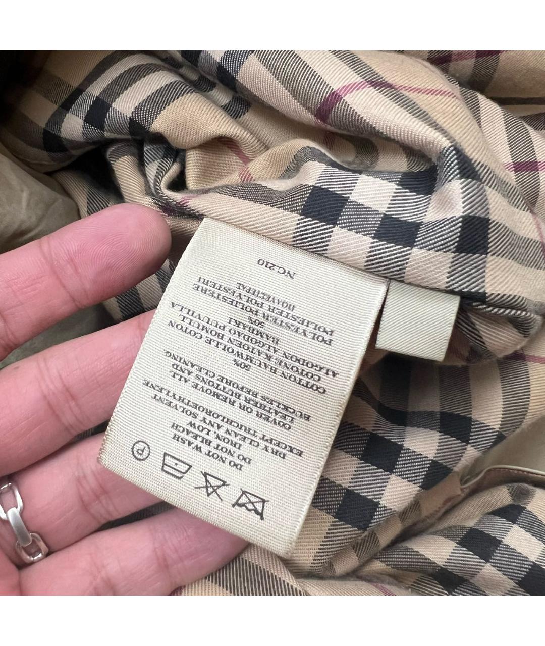 BURBERRY Бежевый тренч / плащ, фото 7