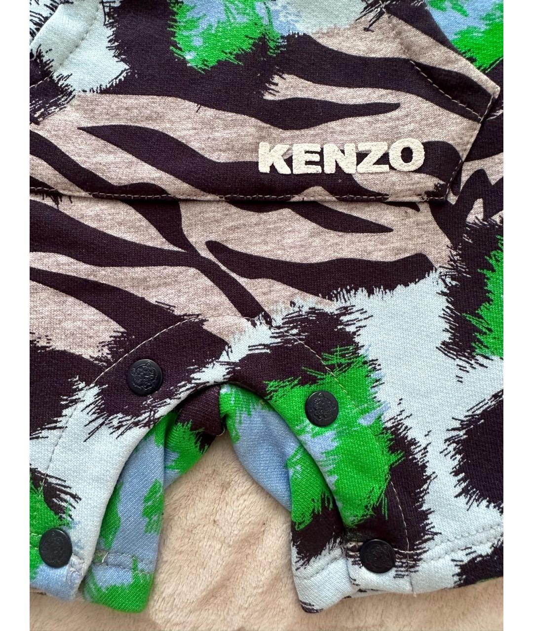 KENZO KIDS Голубой хлопковый боди / песочник, фото 3