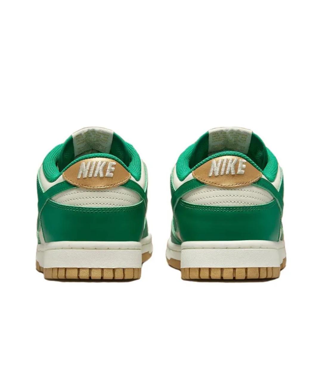 NIKE Зеленые кожаные кроссовки, фото 5