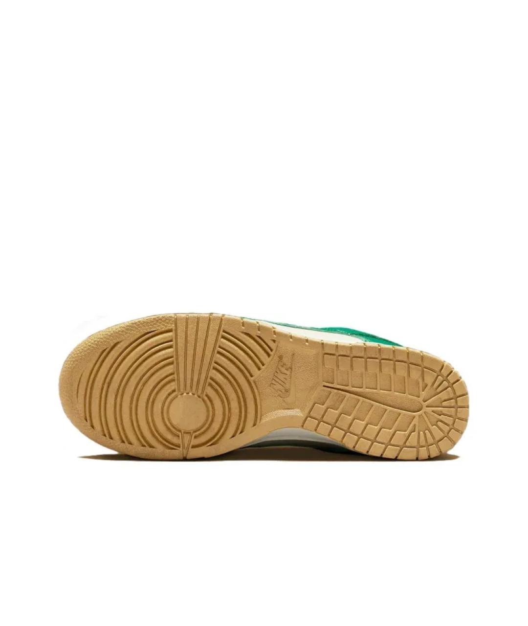 NIKE Зеленые кожаные кроссовки, фото 3