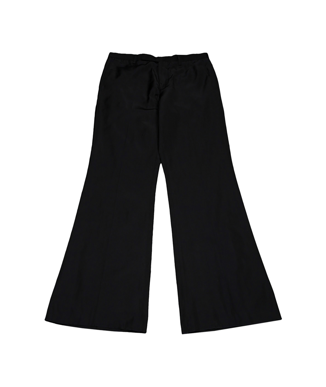 JOHN RICHMOND Черные шелковые классические брюки, фото 1