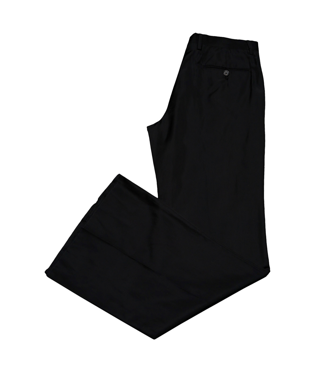 JOHN RICHMOND Черные шелковые классические брюки, фото 2