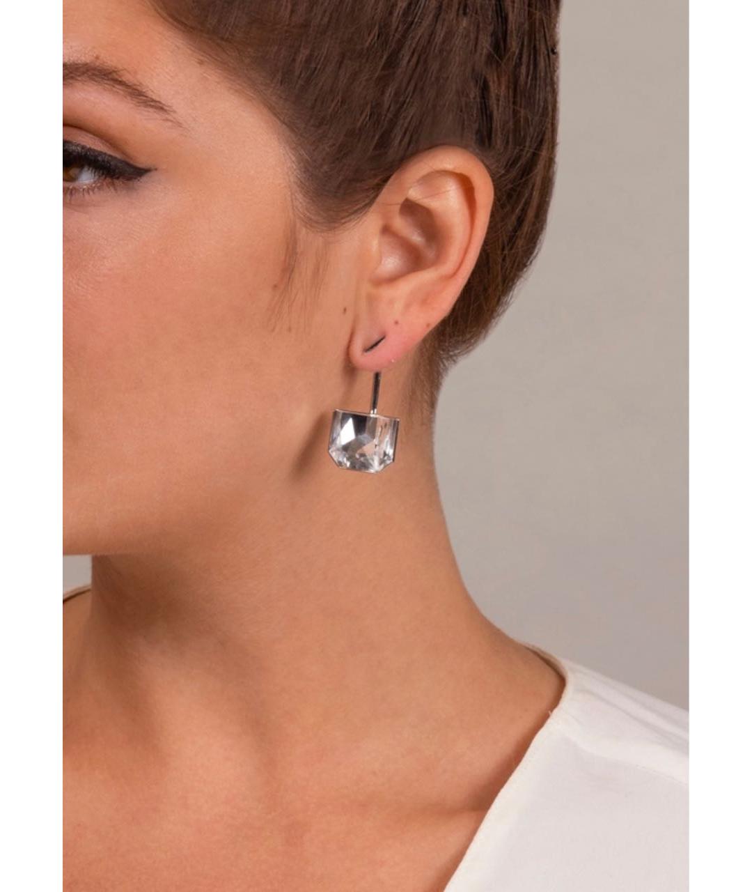 CHRISTIAN DIOR Желтые металлические серьги, фото 6