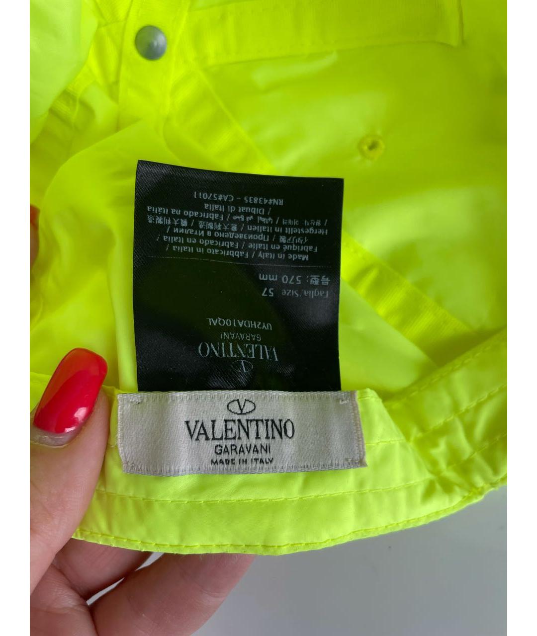 VALENTINO Желтая кепка, фото 4