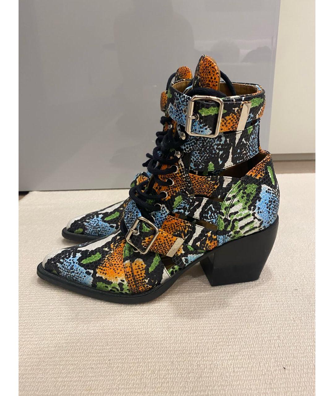 CHLOE Мульти кожаные полусапоги, фото 4