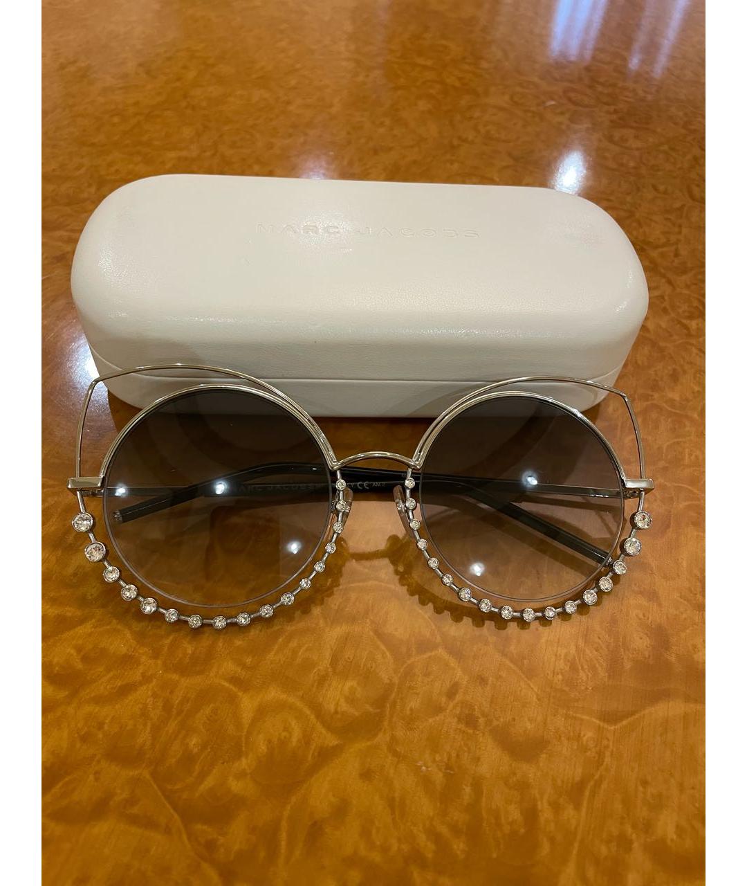 MARC JACOBS Серые металлические солнцезащитные очки, фото 6