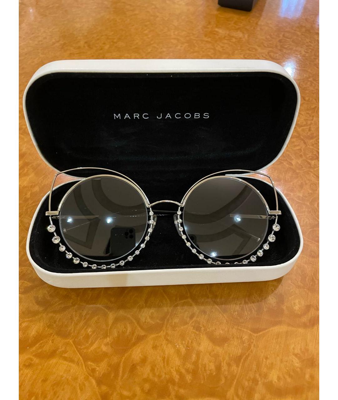 MARC JACOBS Серые металлические солнцезащитные очки, фото 3