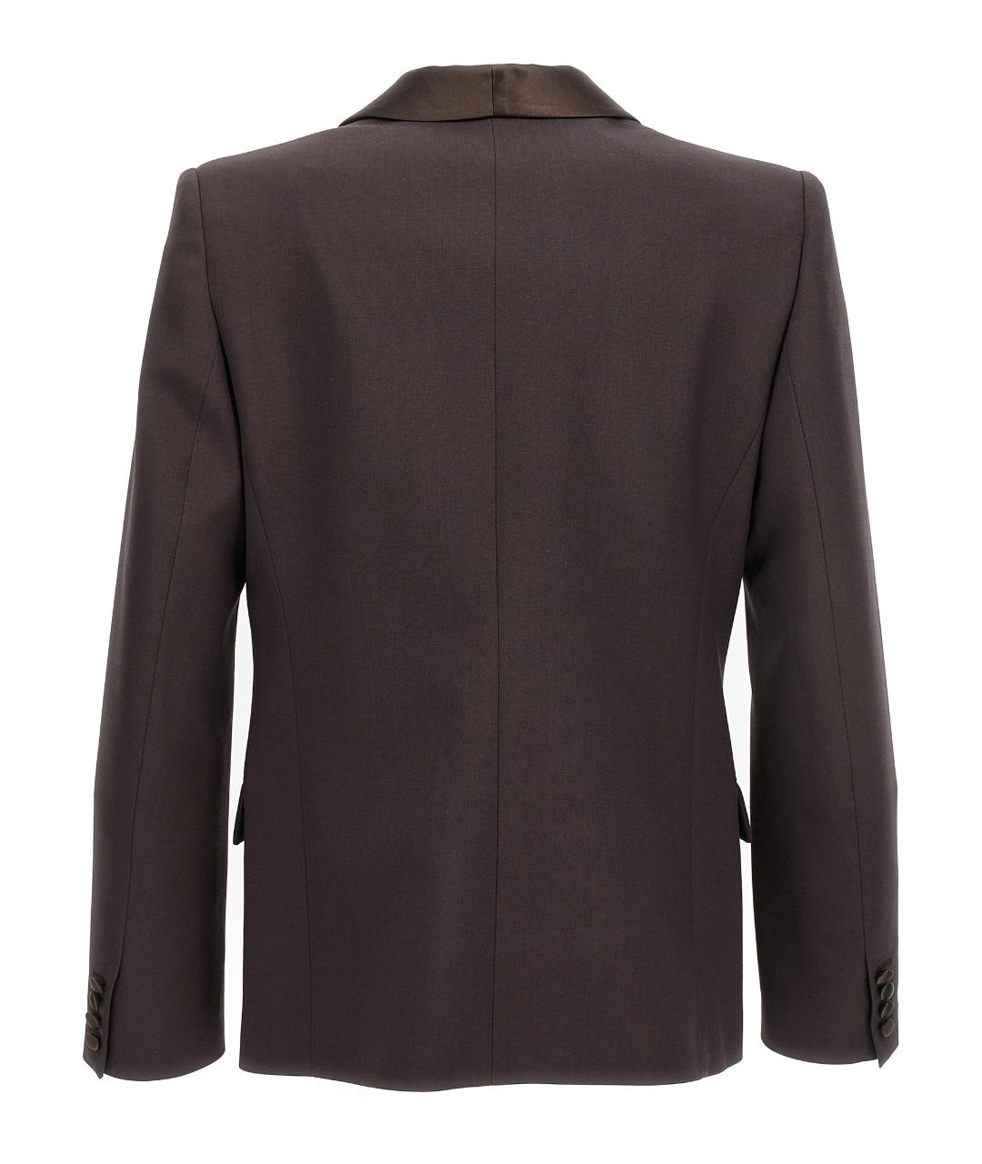 VALENTINO Коричневый шерстяной пиджак, фото 2