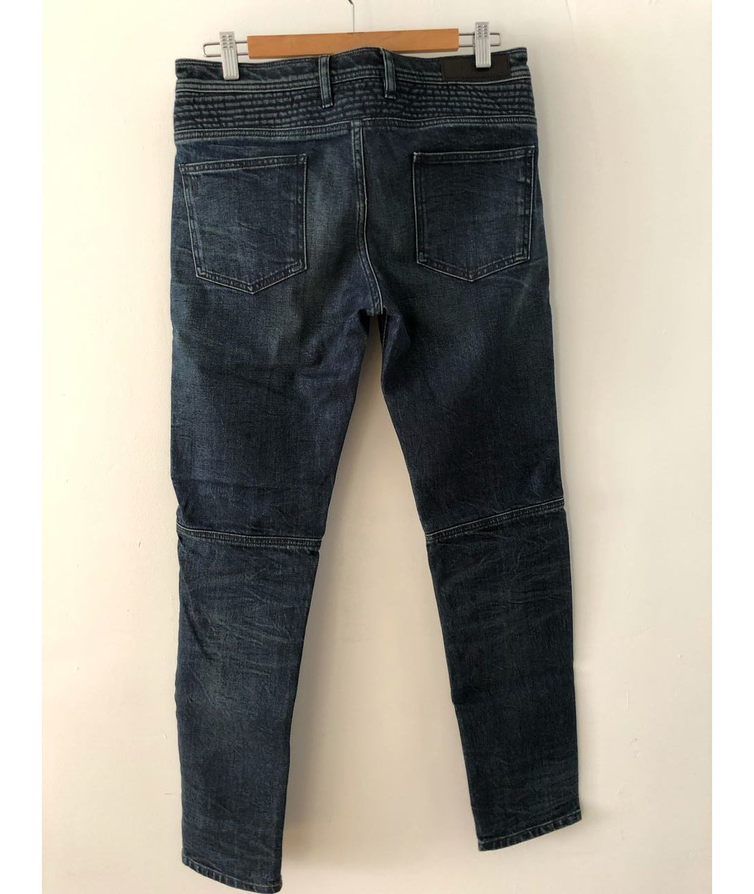 NEIL BARRETT Синие хлопковые джинсы скинни, фото 2