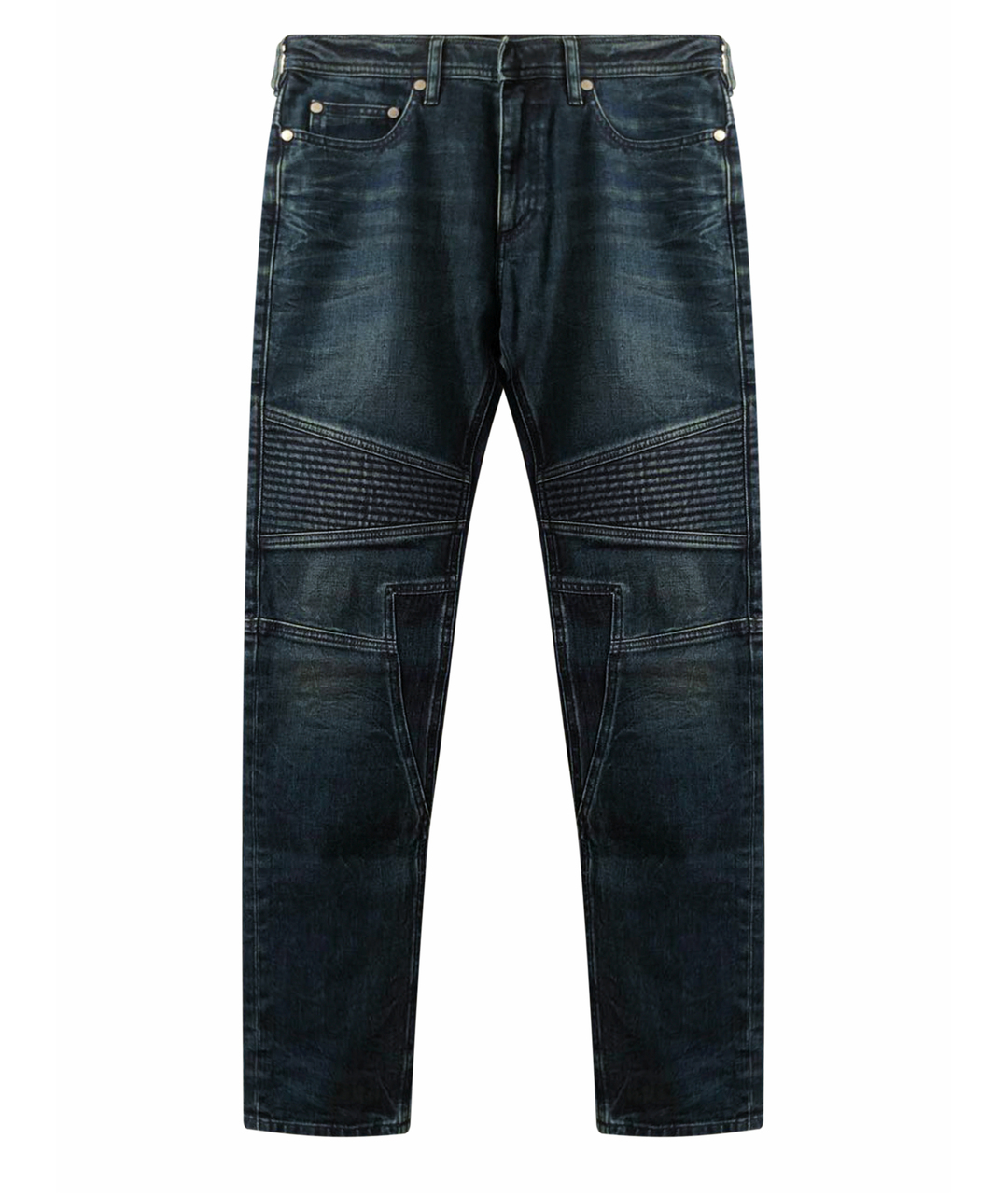 NEIL BARRETT Синие хлопковые джинсы скинни, фото 1
