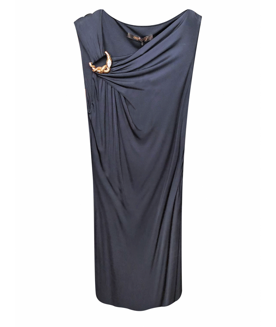 ROBERTO CAVALLI Серое вискозное коктейльное платье, фото 1