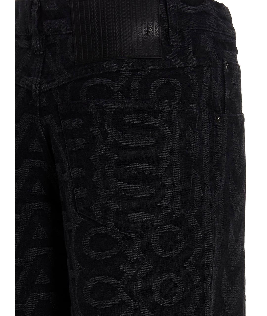 MARC JACOBS Черные хлопковые прямые джинсы, фото 4